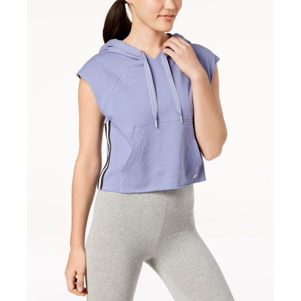 Calvin Klein Performance Floral Cropped Sleeveless Hoodie
